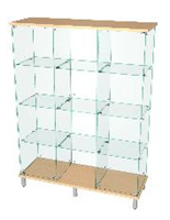 ВИТРИНА 3 СЕКЦИИ С 3-МЯ ПОЛКАМИ НИКА-10 0280507