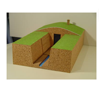 Макет простейшего укрытия в разрезе 0283095336