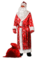 Карнавальный костюм «Дед Мороз», сатин, р. 54-56, цвет красный 02830964511