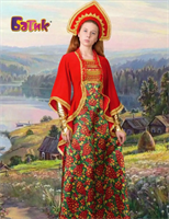 Русский народный костюм женский на масленицу 0282226