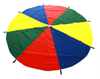Парашют 8 секторов, 4 цвета, 8 ручек, d=3 м, цвета МИКС 026575