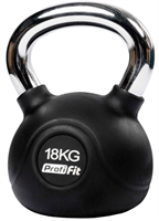 Гиря обрезиненная с хромированной ручкой 18 кг 02124