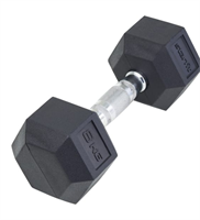 Гантель гексагональная 8 кг, обрезиненная, черный 0281039