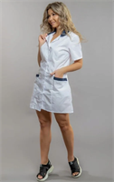Халат медицинский женский на пуговицах короткий рукав 0283095627