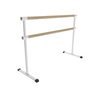 Хореографический станок мобильный 2х-рядный разборный  Евро-1500 White в сборе ОС-15393