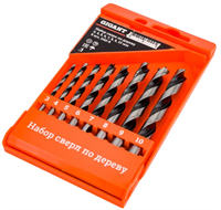 Набор сверл по дереву 3-4-5-6-7-8-9-10 мм, 8 шт, пластиковый кейс Gigant Gdd-8 0283095183