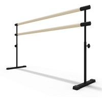 Хореографический станок мобильный Бук-2000 2-рядный с регулируемой высотой в сборе White ОС-14173