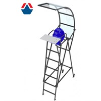 Вышка судейская универсальная с козырьком, столиком для судьи и транспортировочными колесами ОС-15199