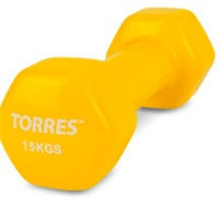 Гантель TORRES 1,5 кг (винил) 02454