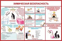 Стенд Химическая безопасность размер 1200 х 1000 пластик 3 мм 2339