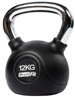 Гиря обрезиненная с хромированной ручкой 12 кг 02121