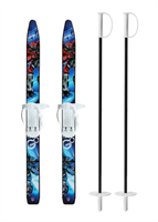 Комплект лыжный детский: лыжи 75 см, палки 75 см 026583