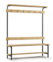 Скамейка с вешалкой для раздевалки с верхней полкой (L=1500) дерево 8N2QdxhHi8Sl2xwDdLbnJ3