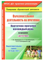 Образовательная деятельность на прогулках. Картотека прогулок на каждый день по программе 