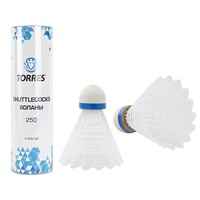 Воланы для бадминтона TORRES 250, нейлон/пробка, 6 шт 30665