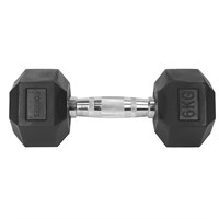 Гантель металлическая TORRES в резиновой оболочке 6 кг. 30690