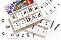 Набор цифр,букв,знаков с магнитным креплением (ламинированный) 027595