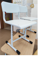 Стул ученический нерегулируемый с закруглёнными углами, сиденье спинка пластик. 026338