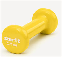 Гантель виниловая DB-101 0,5 кг, желтый Starfit LeeodQevjCxyKYMTEW6Ks3