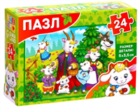 Пазл «Детские сказки №1», 24 элемента 0280947