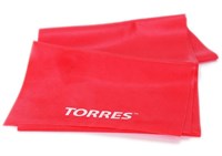 Эспандер TORRES латексная лента, длина 120 см, шир.15 см, сопротивление 8 кг., красный 0281261