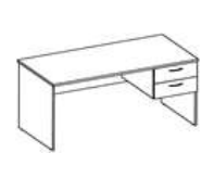 Стол письменный с ящиками 159х68х756 мм. 02830264