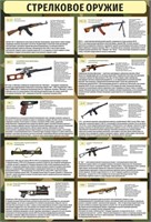 Стенд Стрелковое оружие 800 х 1200 пластик 3мм 2569