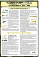 Стенд Основные правила стрельбы из стрелкового оружия 700 х 1000, пластик 3мм 2578