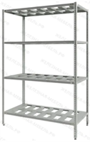 Cтеллаж полочный СПЛб «Base» 1800х1200х600 с полкой-решеткой (цинк) 0282935