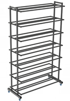 Стеллаж для мячей двухсторонний 2000х1250х500 мм - 7 полок с двух сторон f89QNMRJhhrnttKFJeSC11