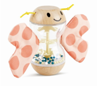 Неваляшка игрушка Hape «Пастель» «Бисерный дождь» «Бабочка» 01963