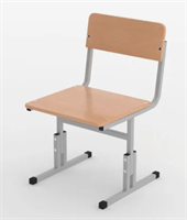 Стул ученический регулируемый по высоте  МДФ 0282254