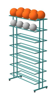 Стеллаж для хранения мячей двухсторонний (260х100х50 см) 02830964143