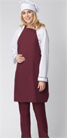 Костюм женский повара Гурман (тк.ТиСи), белый/бордовый 0281725