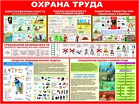 Стенд Охрана труда размер сварка, лестницы, сиз  1000 х 750 пластик 3 мм 23005