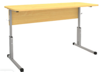 Стол ученический регулируемый по высоте , ЛДСП 16 мм , ПВХ 2 мм , желоб под пенал + эрго вырез. UyxDOyX3hy9wz68XYFR3x0