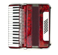 JH2018-R Аккордеон 32/32, красный, с футляром, Aurus 026356