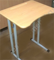 Стол ученический одноместный №3-7 Столешница МДФ эргономичной формы 0281105