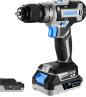 Аккумуляторная дрель-шуруповерт DEKO Loner 20V, 20В, 02830963249