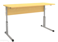 Стол ученический двухместный регулируемый по высоте , ЛДСП, ПВХ 2мм, толщина 16мм 02830260