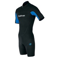 Гидрокостюм для плавания SALVAS Shorty Nemo Adult, мужской, с короткими рукавами и шортами, чёрно-синий 30792