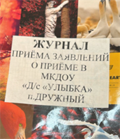 Журнал приема заявлений о приеме в садик 0283095622