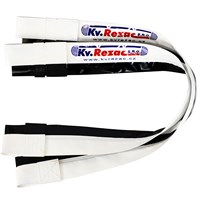 Карманы для антенн KV.REZAC для сеток классического волейбола, на липучках, цвет бело-черный 30898