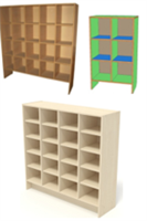 ШКАФ ДЛЯ ГОРШКОВ (размер ячейки 270*300*270) 6 00460