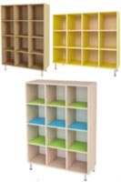 ШКАФ ДЛЯ ГОРШКОВ НА НОЖКАХ СТАНДАРТ (размер ячейки 250*250*250) 2 00446