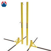 Стойки для пляжного волейбола алюминиевые 100х120 со скрытым механизмом натяжения сетки ОС-13239