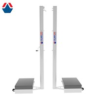 Стойки мобильные волейбольные алюминиевые 100х120 со скрытым механизмом натяжения сетки ОС-15352