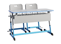 Парта NOMAD V двухместная регулируемая по высоте. с антивандальной  полиуретановой кромкой. zweg9WmPhuhnmhgHXjnTU2