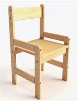 Детский стульчик растущий ДС-260, натуральное дерево 
