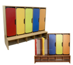 ШКАФ ДЛЯ ОДЕЖДЫ  СО ВСТРОЕННОЙ БАНКЕТКОЙ, ОБОРУДОВАННОЙ ПРУТКАМИ ДЛЯ СУШКИ ОБУВИ 3 00294